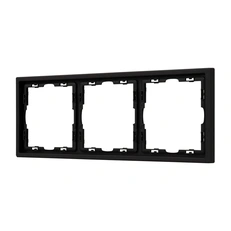 Изображение Рамка 3 поста Arlight NOBE, черный оникс soft-touch 054220(1)