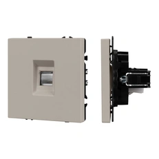 Изображение Розетка компьютерная RJ-45 Arlight NOBE, кашемир soft-touch 059438(1)